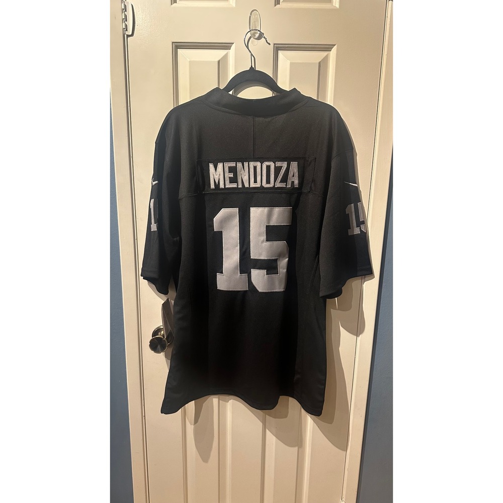 Nike Las Vegas Raiders Fernando Mendoza 15 Game Jersey Black Mens 3XL NEW - Picture 2 of 5